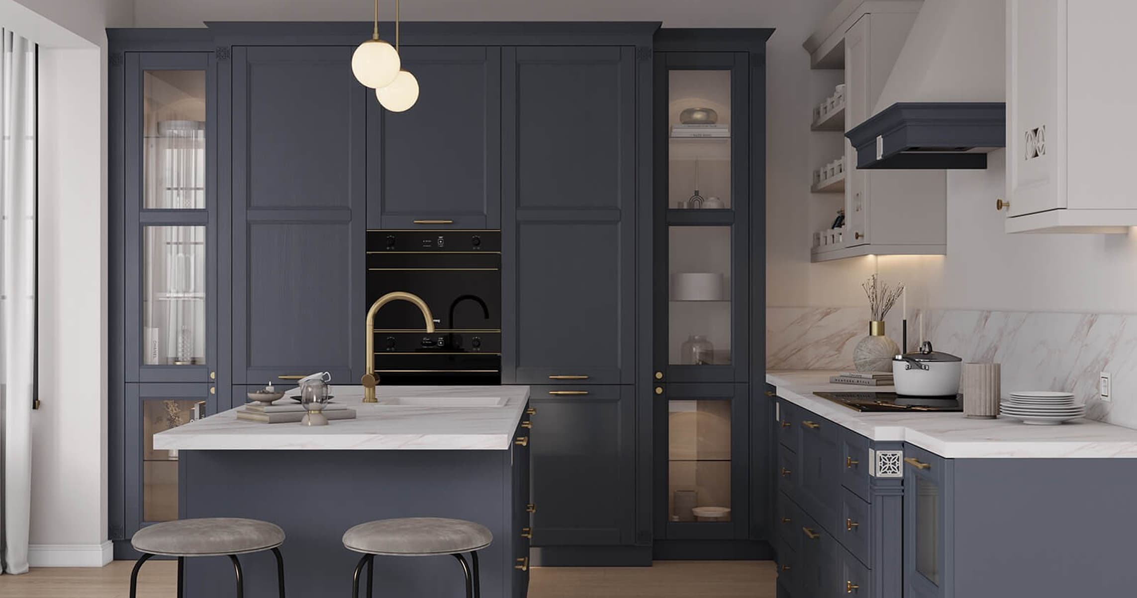 Кухня в стиле неоклассика